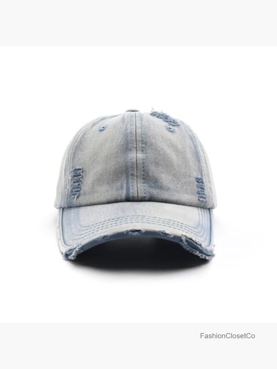 Washed Distressed Vintage Baseball Cap Unconstructed Cotton Dad Hat